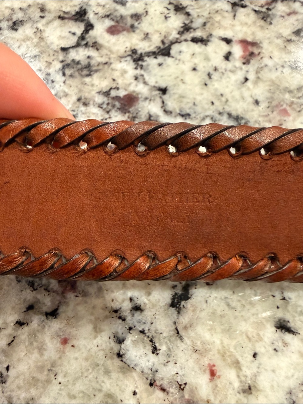 Ermenegildo Zegna Men's Brown Braided Leather Belt with solid brass buckle - Picture 6 of 14